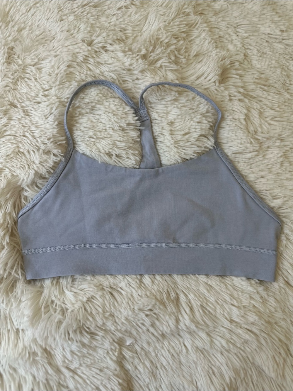 Athleta Girl Porcelain Blue Racerback Sports Bra Athletic Youth Medium 8 10